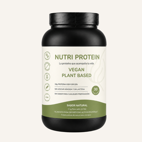 NutriProtein Vegan  | Proteina Vegana Sin Sabor | Soya Sin Azúcar 1kg