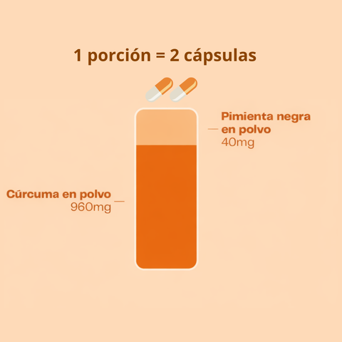 Cúrcuma con Pimienta Negra 60 Cápsulas