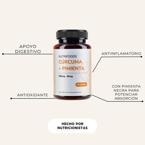 Cúrcuma con Pimienta Negra 60 Cápsulas
