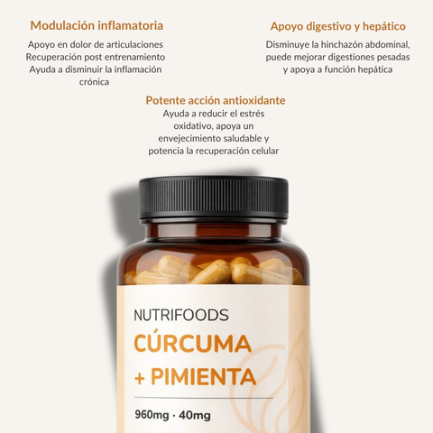 Cúrcuma con Pimienta Negra 60 Cápsulas