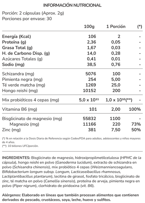Restore | Magnesio Bisglicinato 1100mg con Reishi y Zinc