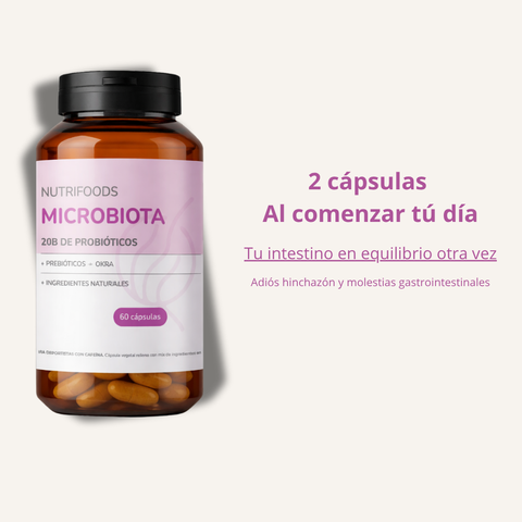 Microbiota | Probioticos para la Digestión 20 Billones UFC