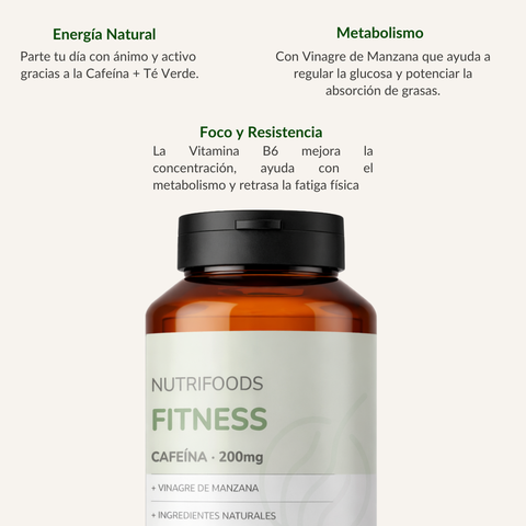 Fitness | Cafeína 200mg + Vinagre de Manzana